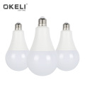 OKELI High Quality Heat Dissipation CE RoHS Certification Aluminum Plastic Material 5 W 7 W 9 W 12 W 15 W 18 W E27 B22 LED Bulb